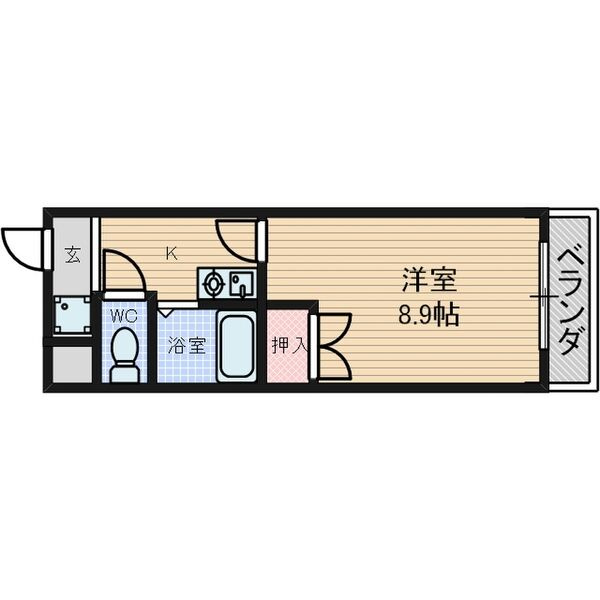エムメゾン奥田の間取り