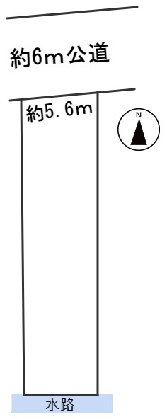 ６２０８３　岐阜市鏡島精華1丁目土地の区画図