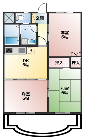 【間取り】 | フィオーレ豊橋