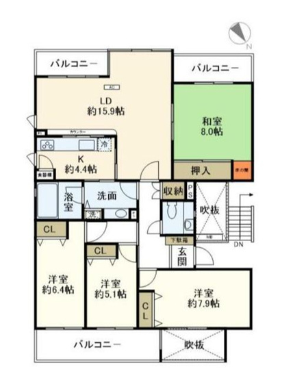【間取り】 | ハイツ東戸塚ⅡＢ号棟