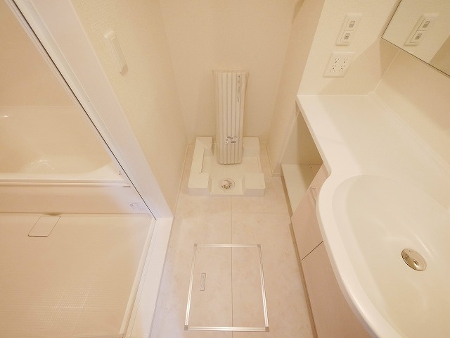 ラーゼン　ルーエの洗面所|忙しい朝には欠かせない洗面所です