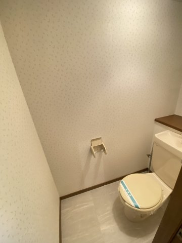 サンヒルズ江良Bのトイレ|落ち着いたトイレです