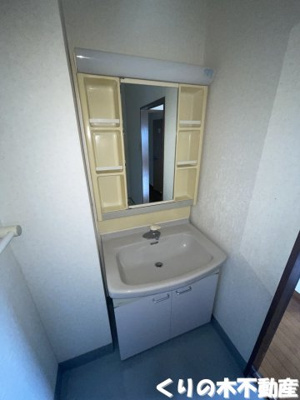 【洗面所】 | レジデンス河南 | スペースが確保できる洗面所です（同タイプのお部屋です。現況を優先します。）