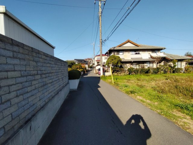 高崎市中尾町売土地 B区画の前面道路含む現地写真