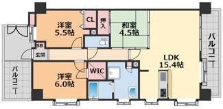 【間取り】 | ライオンズマンション東一万