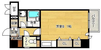 【間取り】 | グランコルベール天神橋