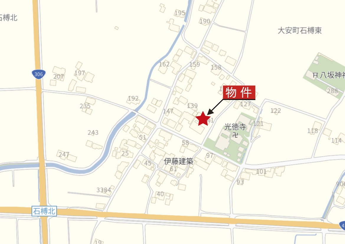 いなべ市大安町石榑東《全11区画》の地図|詳細Map

