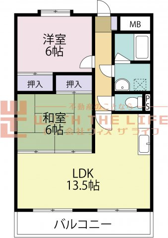 グリーンビル旗崎【キャッシュバック対象物件】の間取り