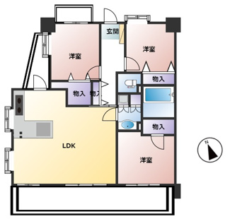 【間取り】 | アルバ松江城 | アルバ松江城　