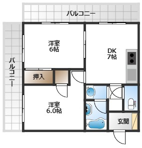 【間取り】 | コーニッシュ豊中