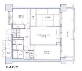 大阪市此花区酉島４丁目の賃貸マンションの間取り