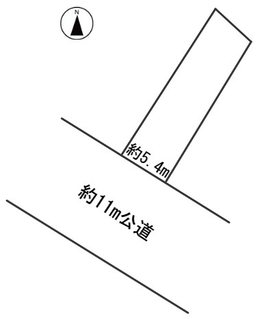 ６１５８６　岐阜市平和通土地の区画図