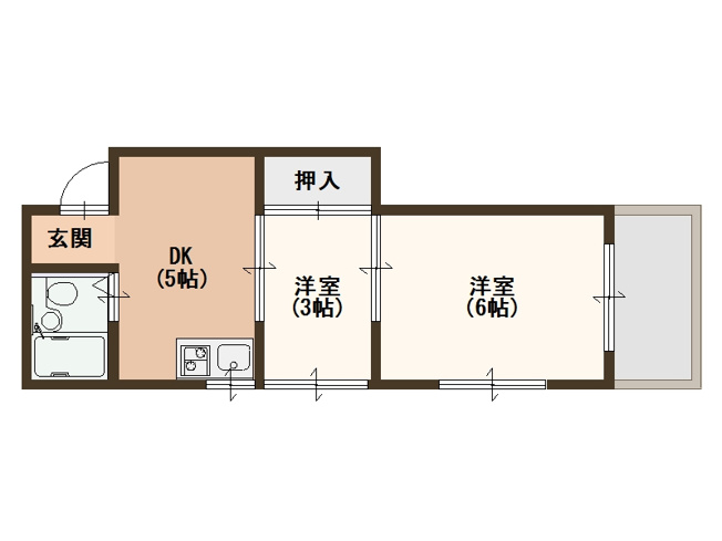【間取り】 | ハイツCABIN
