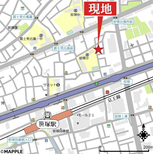 ルミナーレ　リーフの地図