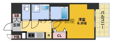 【間取り】 | S-RESIDENCE鶴舞駅前 | 間取りです