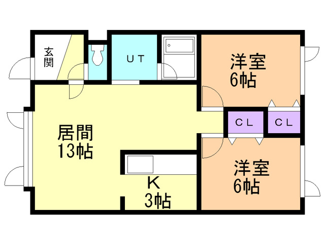 コーポプリムラの間取り