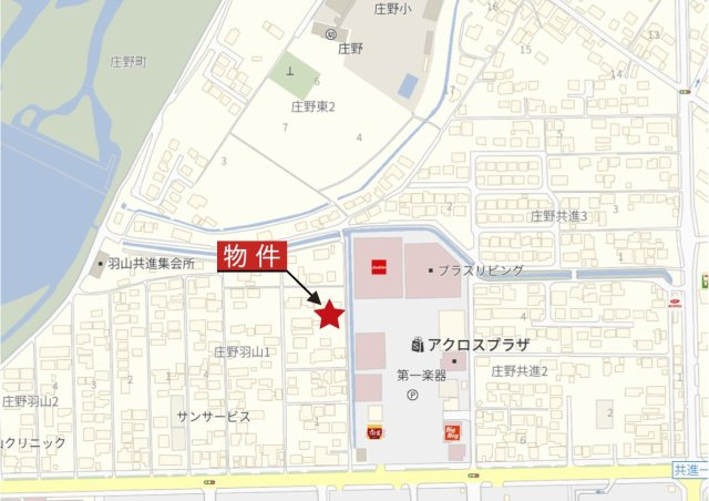 鈴鹿市庄野羽山1丁目の地図|詳細Map