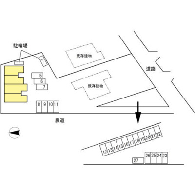 【区画図】 | サンライズ ハイツ ＭＫ