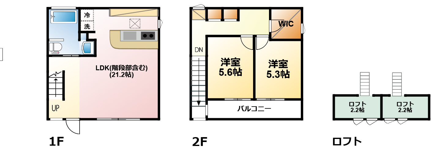 DOTOWN HOUSE By The Seaの間取り