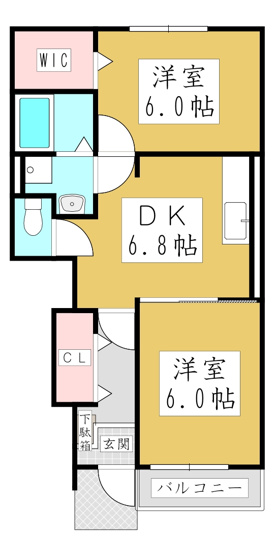 【間取り】 | フランブリーズⅡ