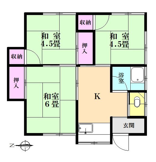 【間取り】 | めぐみ荘