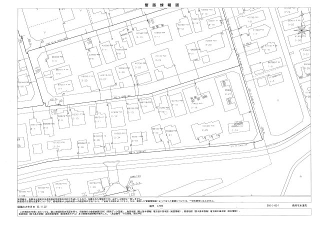 長岡市宮関2-2-15　中古戸建住宅の地図