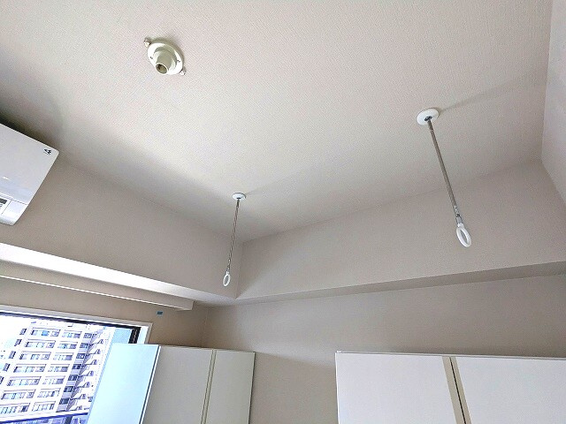 ONE ROOF RESIDENCE ASAKUSABASHIの設備|取り外し可能な室内物干し設備付きです