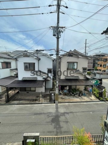 虎谷貸家のバルコニー