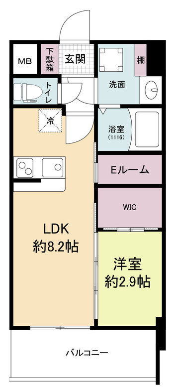セレニテ天六ミラクの間取り