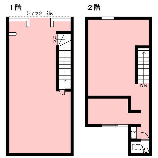 問屋町3-24店舗の間取り