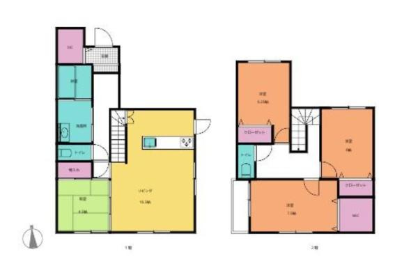 和歌山市手平4丁目中古戸建の間取り