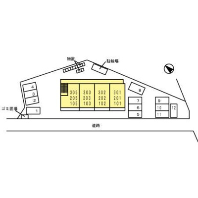 【駐車場】 | Droom魚津イースト | 駐車場に車を止められます