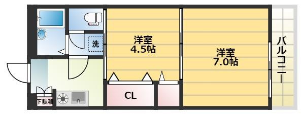 アロー壱番館の間取り