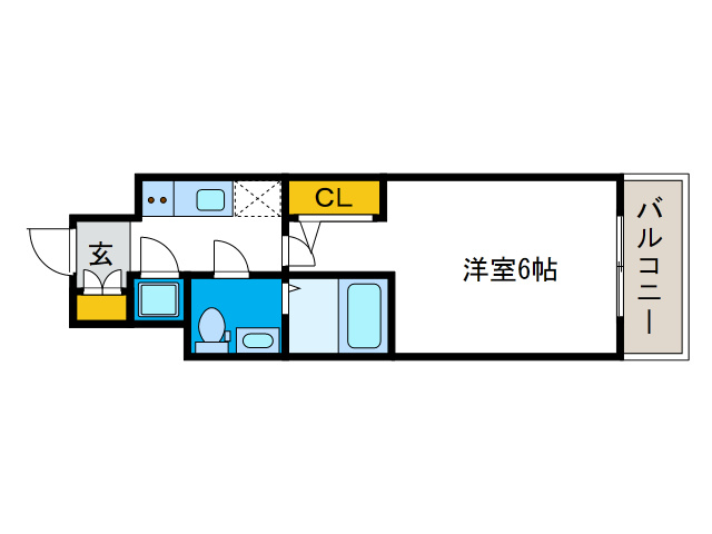エスリード弁天町ベイコートの間取り