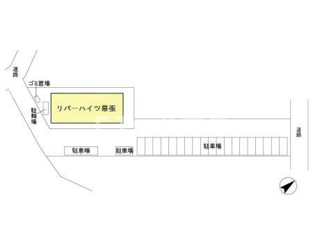 千葉市花見川区幕張町４丁目のアパートの区画図