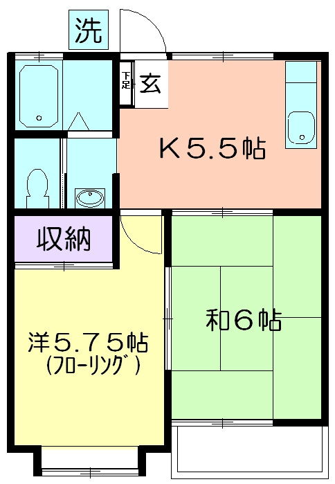 メゾンドTOKの間取り|南向き