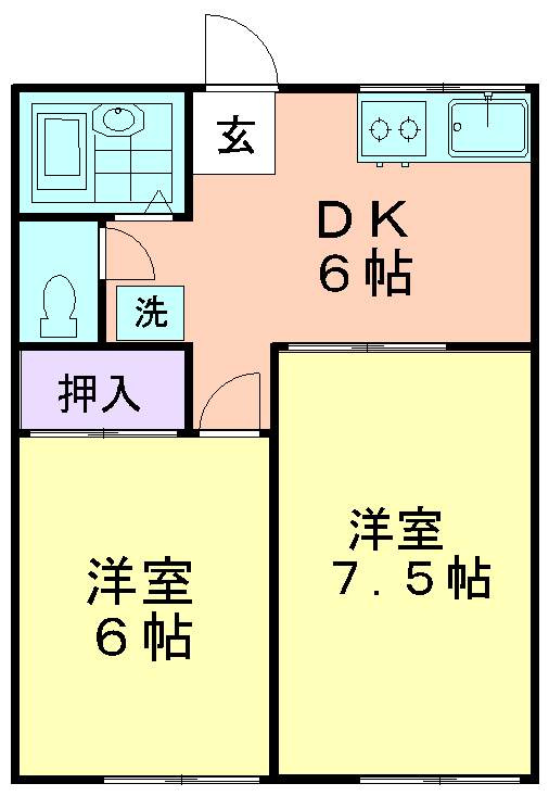 ハイツジュネスの間取り