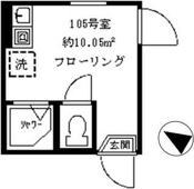 １０５号室はロフト無