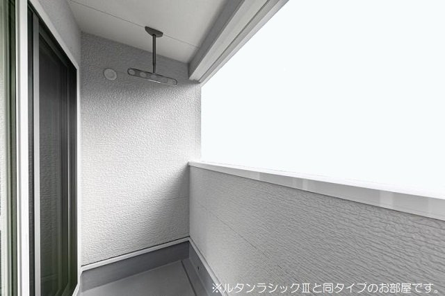 ＦＦヒルズ２のバルコニー|広々としたバルコニーです