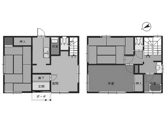 【間取り】 | 東伊豆町奈良本　戸建 | 図面と現況が相違する場合は現況優先と致します。
