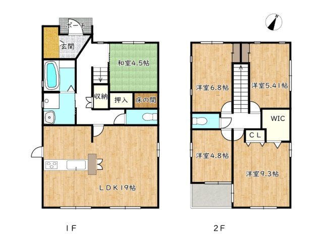 姫路市町坪／中古戸建の間取り