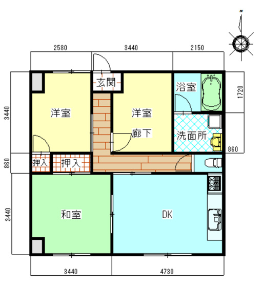 【間取り】 | 三番町ハイツ
