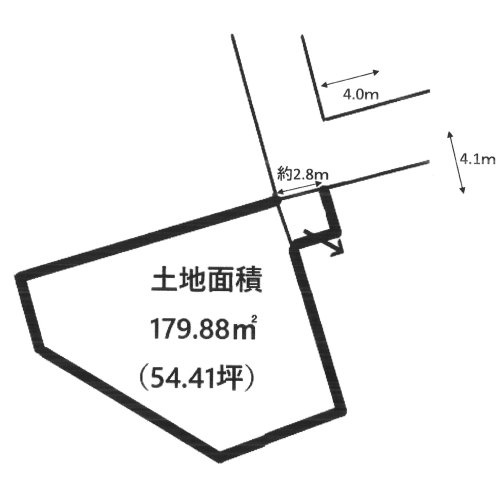 日の出町平井　売地の土地図
