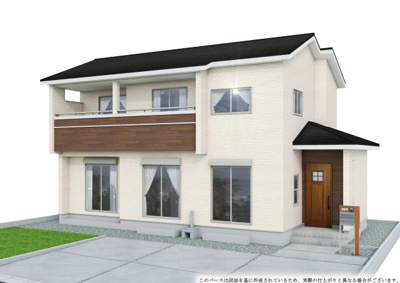 【外観パース】 | ブルーミングガーデン中央市山之神　1号棟 | 外観パースです