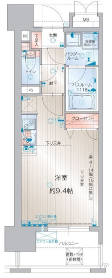 【間取り】 | アクタス博多パークシティ | 現況優先。