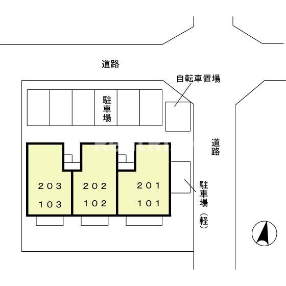 ヴェールちいの区画図