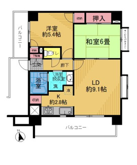 【間取り】 | グレイスコート府中駅前