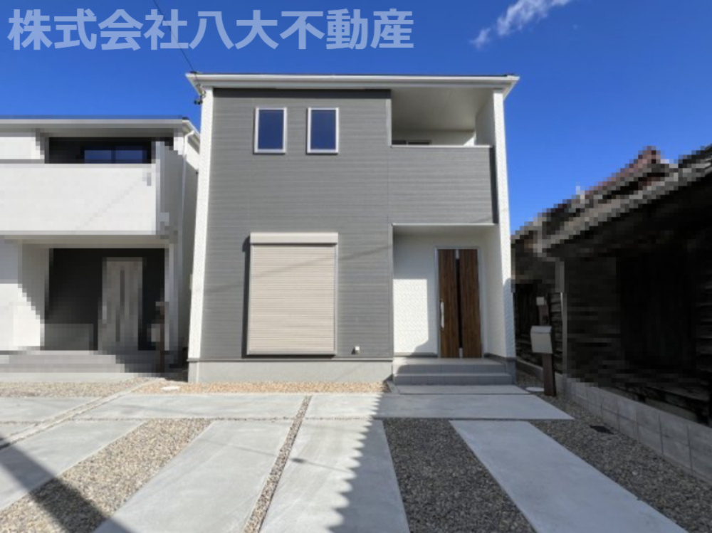 高浜市向山町5期新築戸建　1号棟の外観|高浜市向山町5期新築戸建1号棟写真です。2024年1月撮影