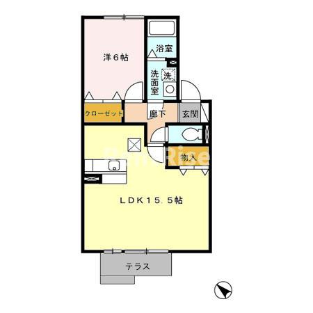アベニール十六田の間取り
