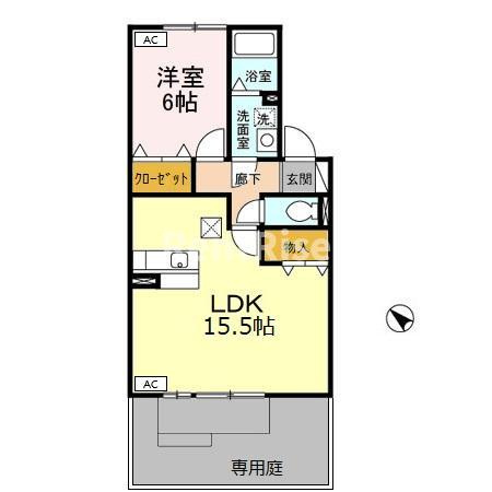 アベニール十六田の間取り
